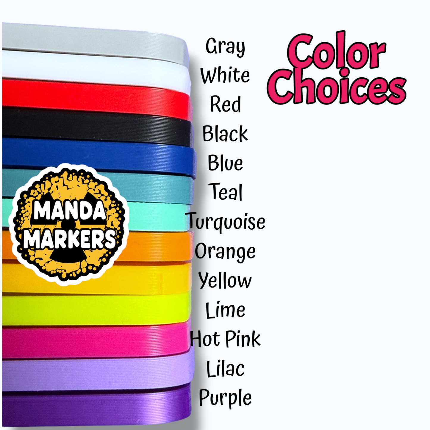 BB Xray Markers with a Hint of Sparkle and 13 Color Choices