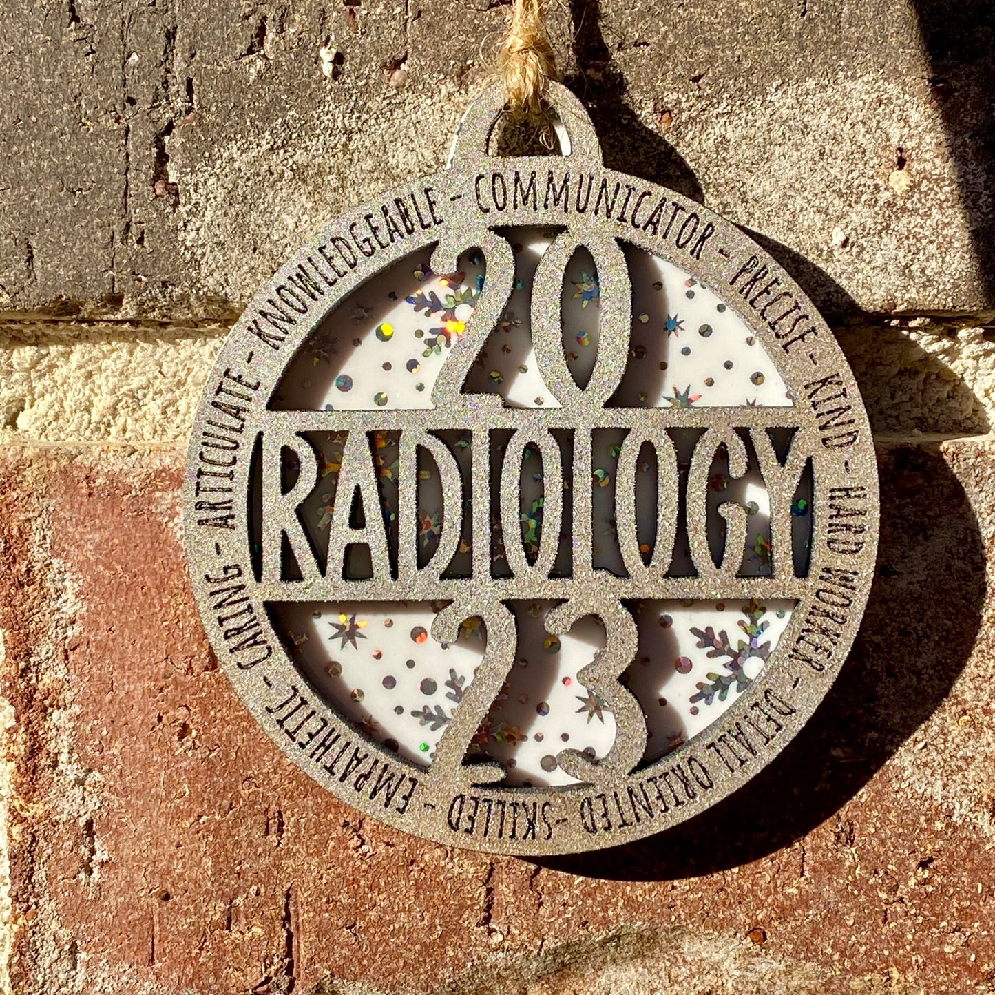 Christmas Ornament Radiology Snowflake Silver