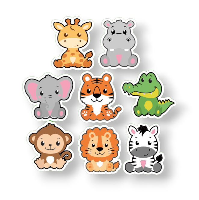 Xray Markers Zoo Animals with Sparkles