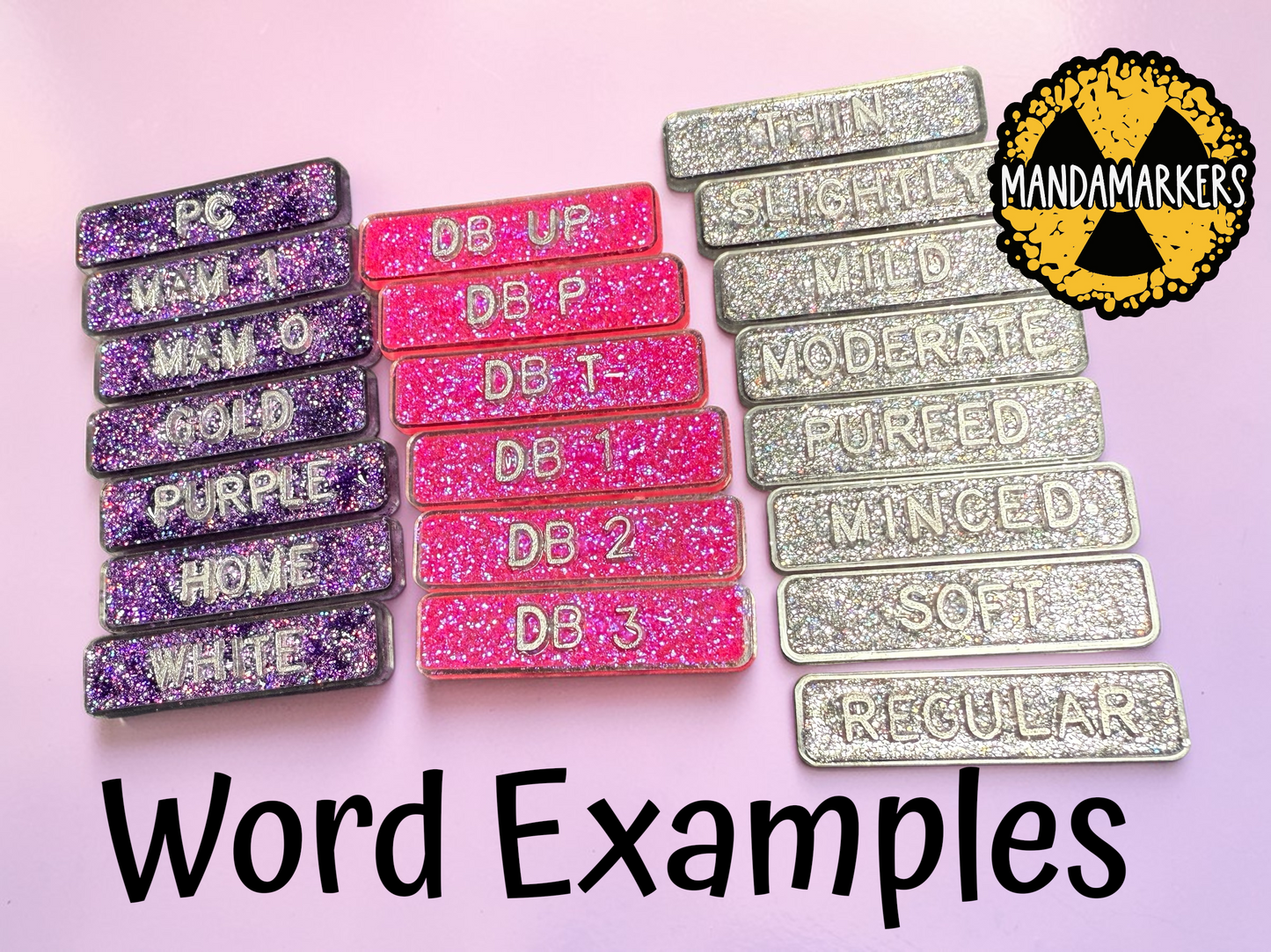 Xray Marker Words for Speech Pathology or Annotations