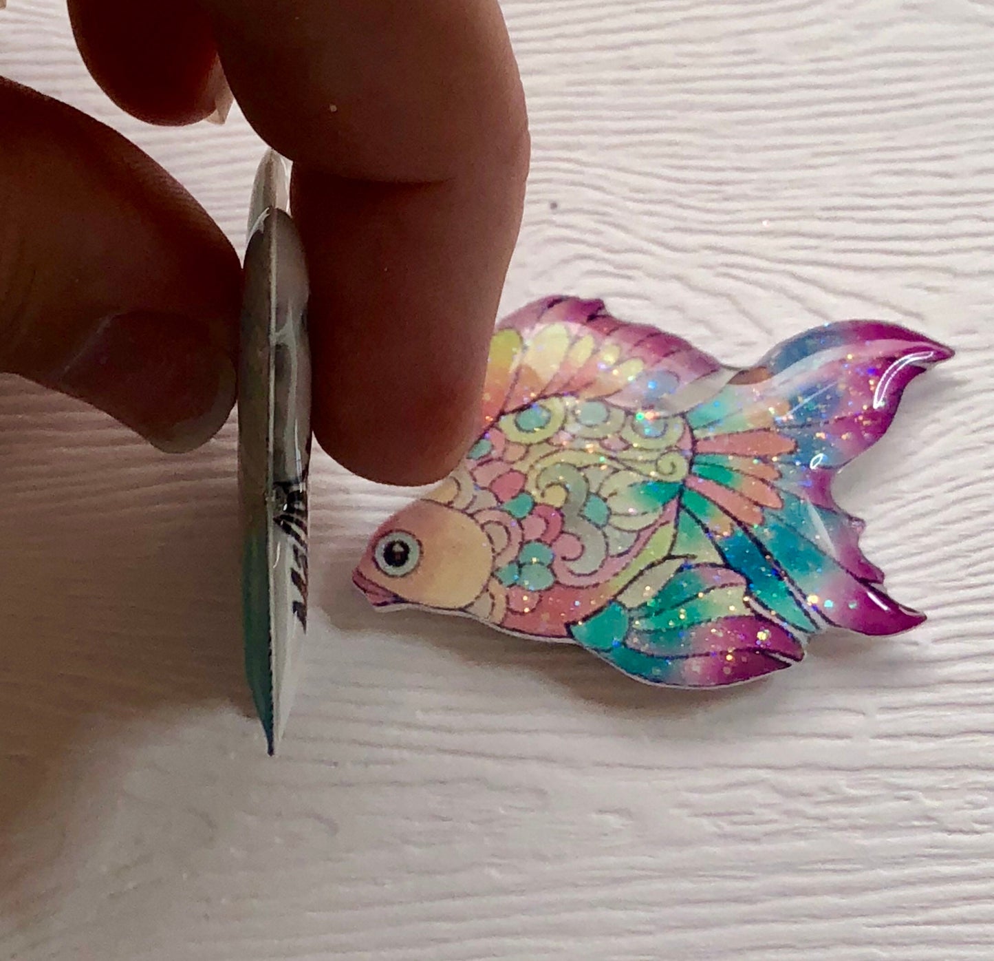 Xray Markers Glittery Watercolor Beta Fish