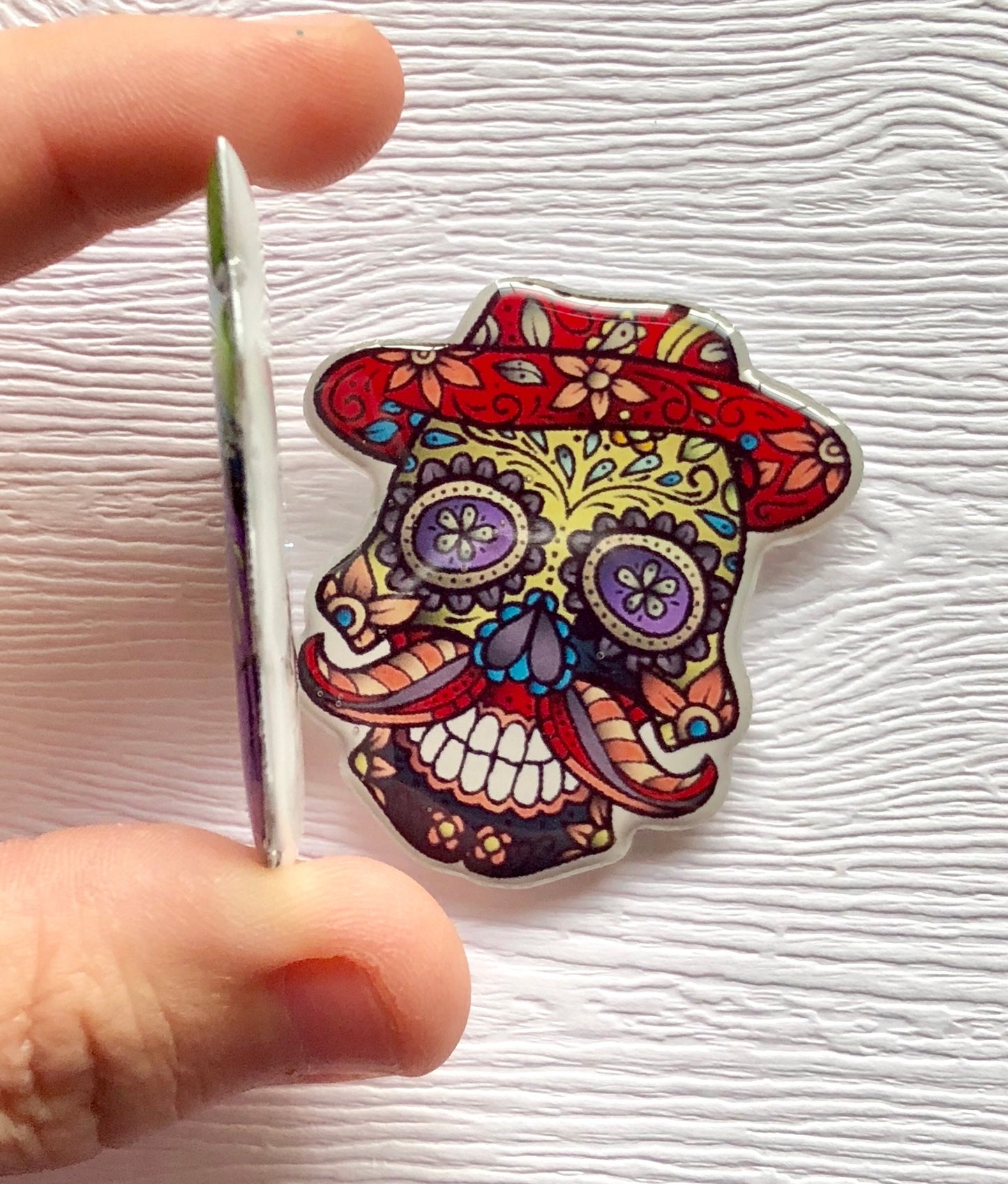 Mr and Mrs Day of the Dead Xray Markers Customized with Initials