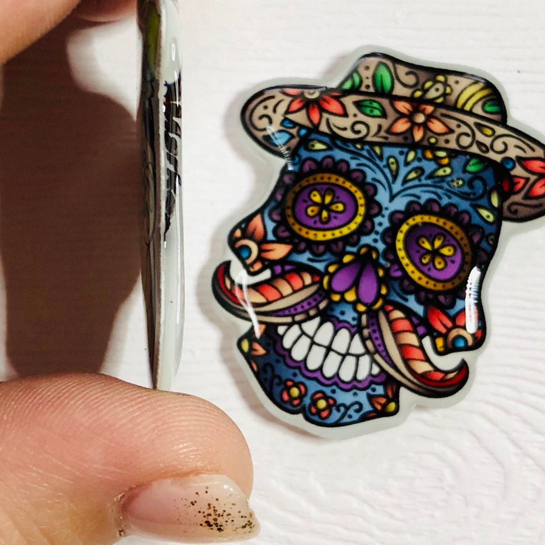 Mr and Mrs Day of the Dead Xray Markers Customized with Initials