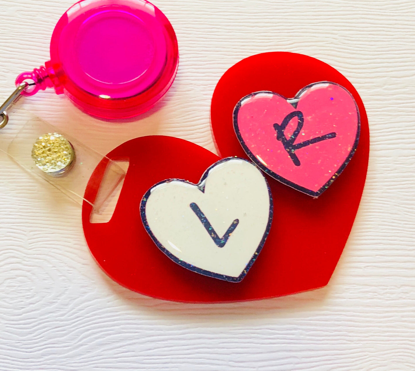 RadPad Red Heart for Holding Xray Markers
