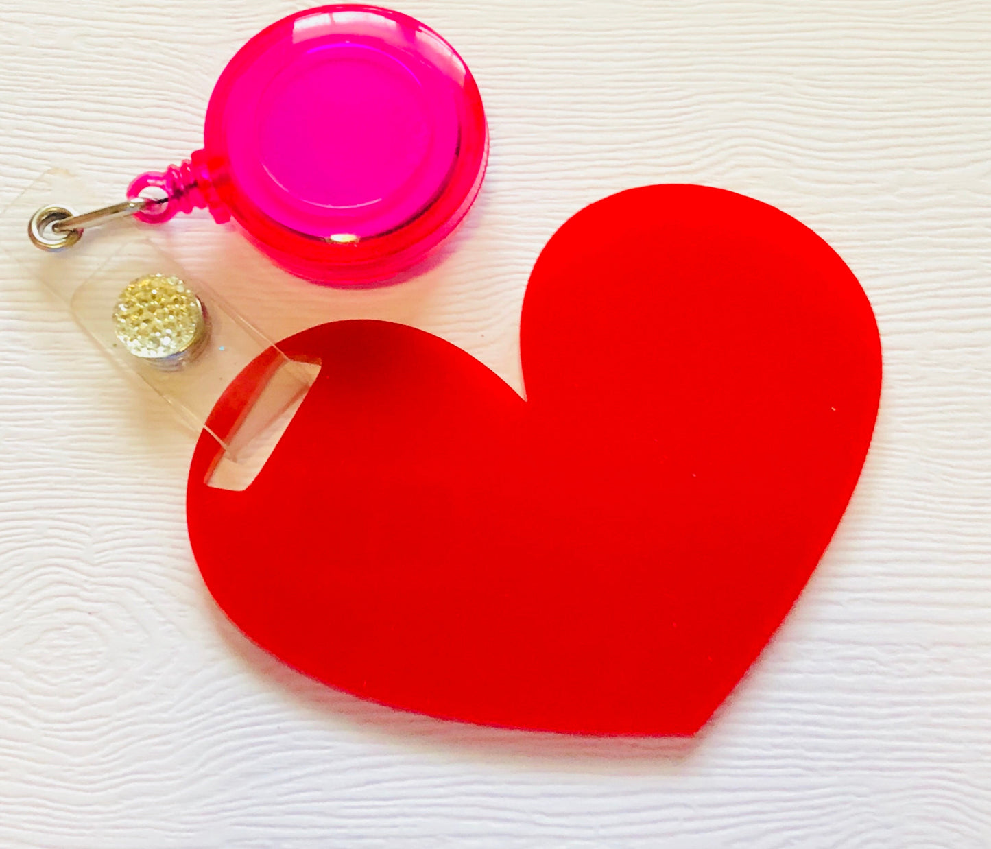 RadPad Red Heart for Holding Xray Markers