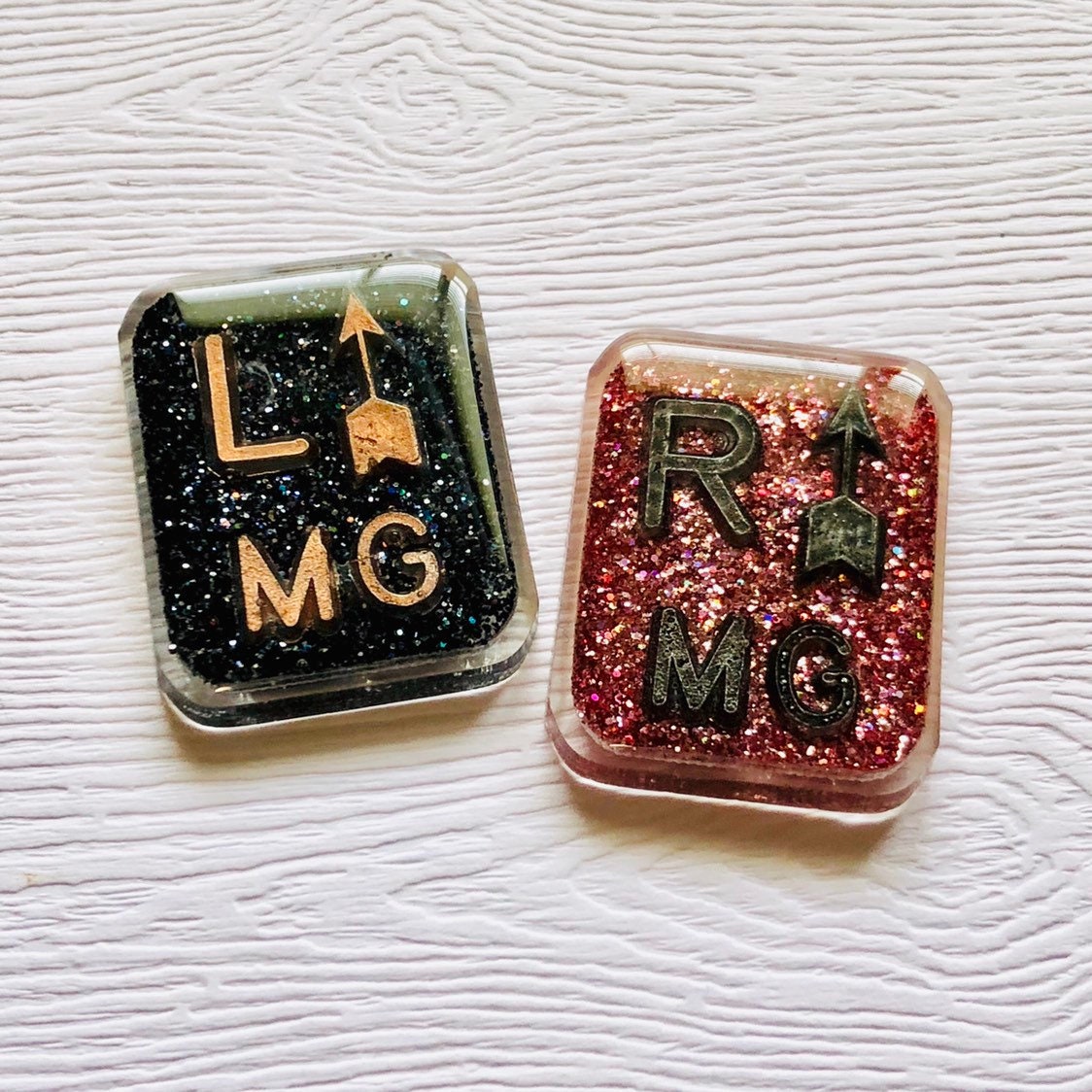 Xray Markers Antique Look with Arrows Customized with 2-3 Initials