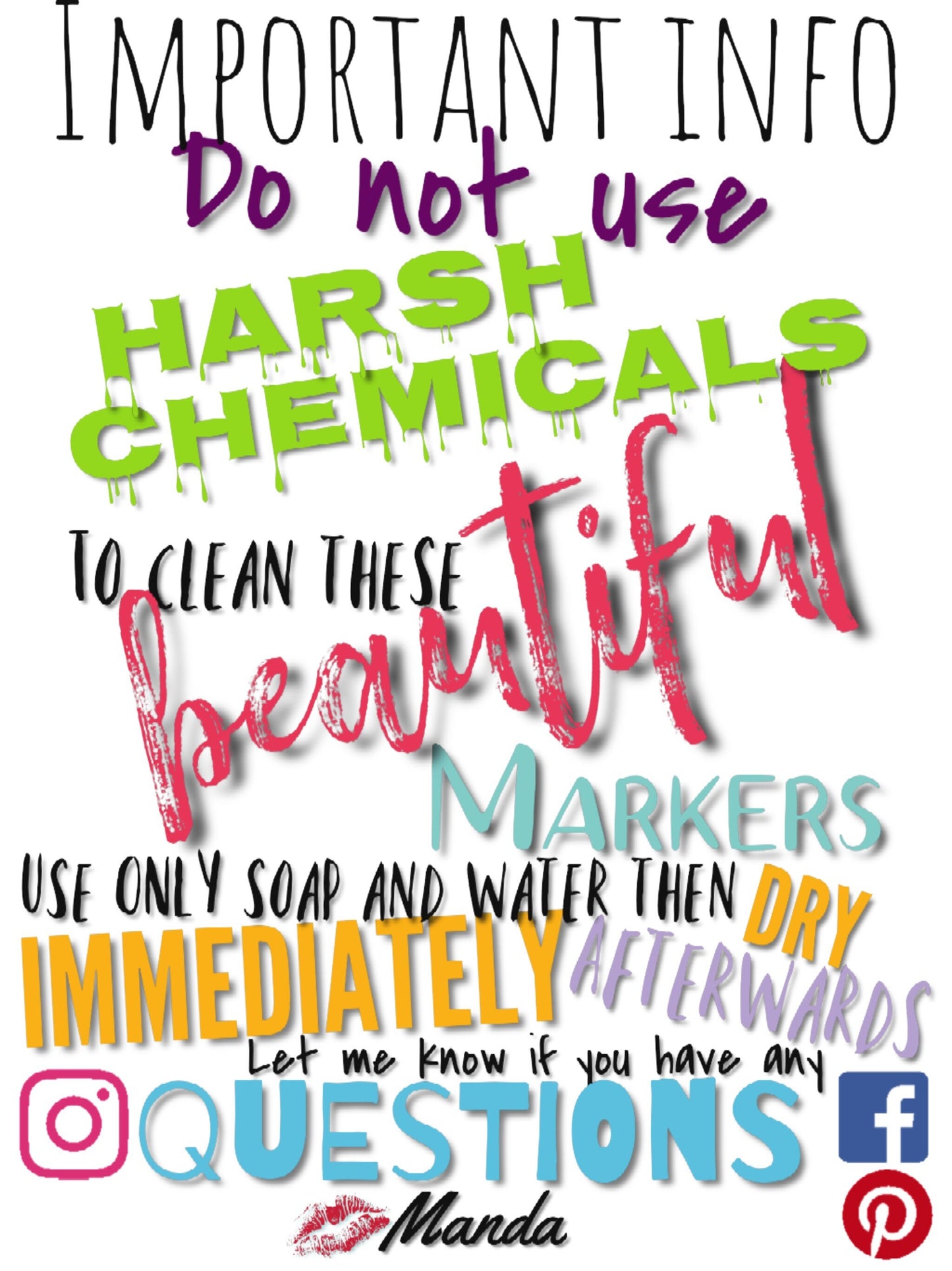 Xray Markers Pink Floral