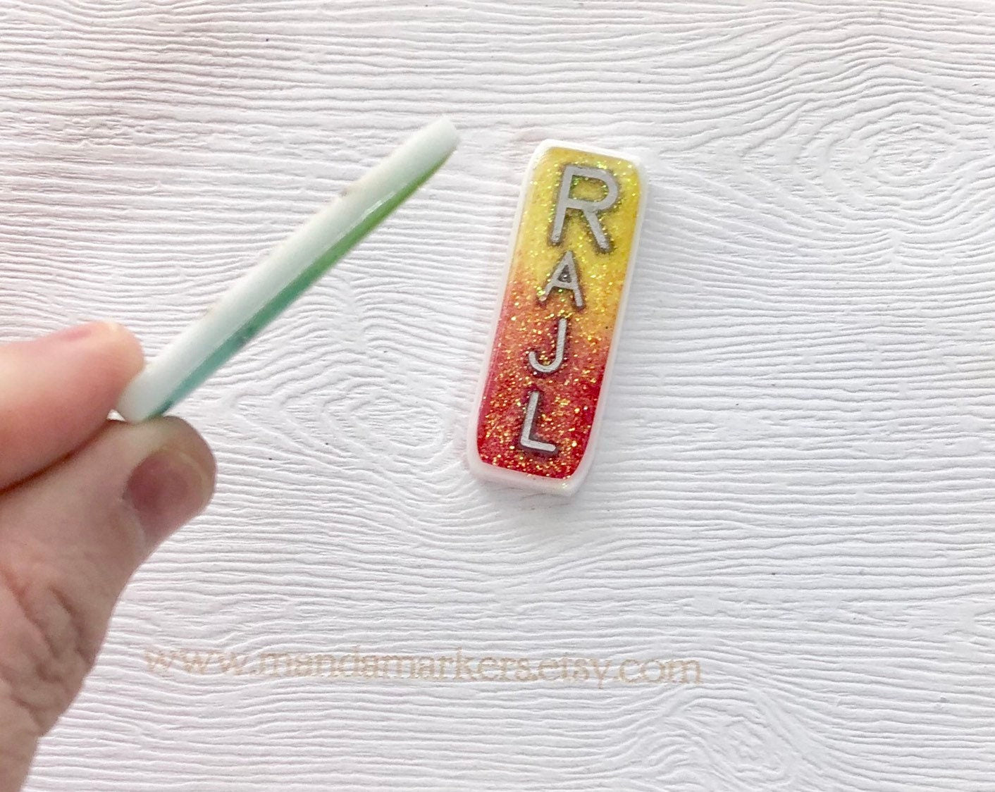 Xray Markers NICU 2 Initials Ombré Glitter