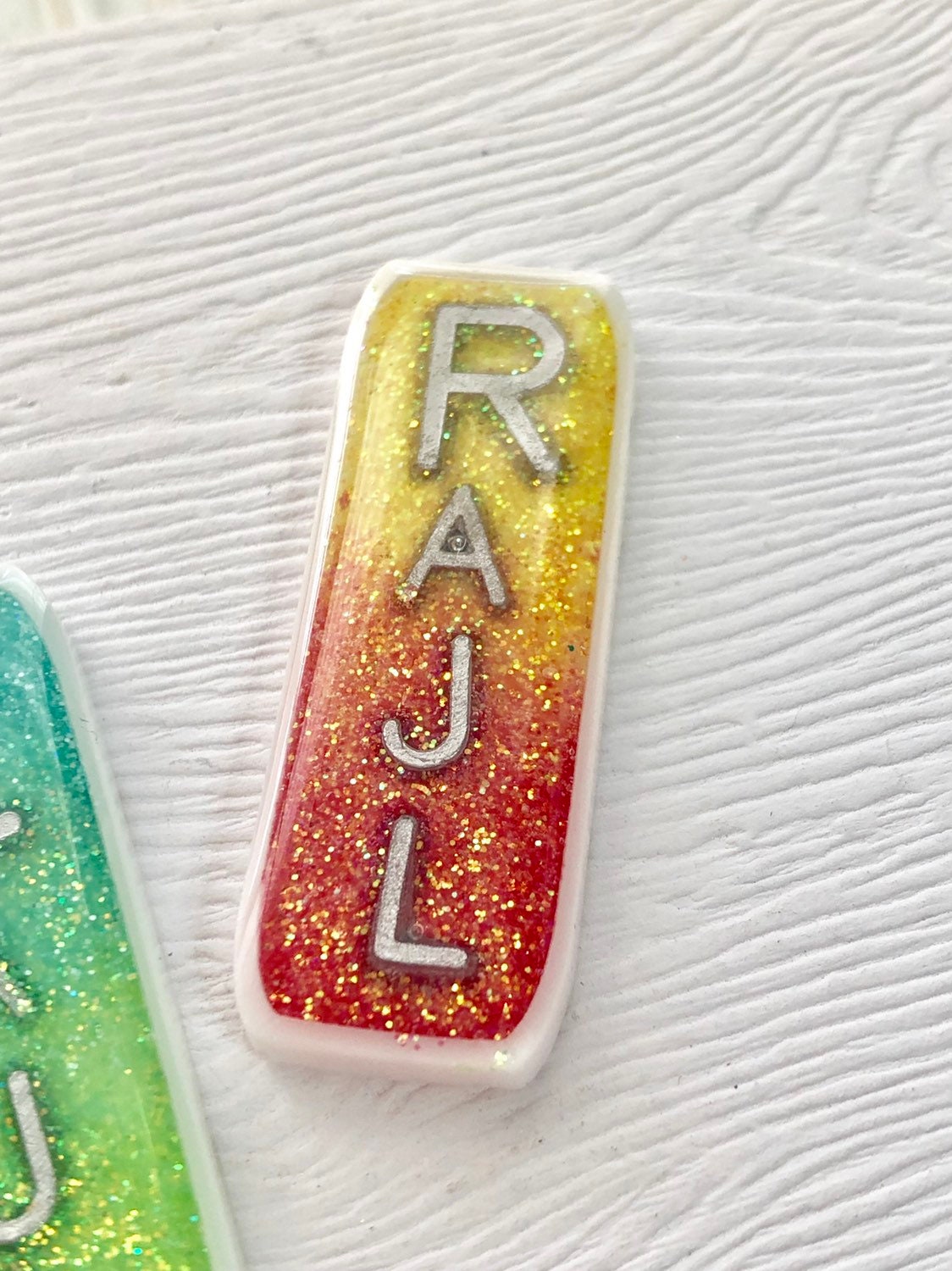 Xray Markers NICU 2 Initials Ombré Glitter