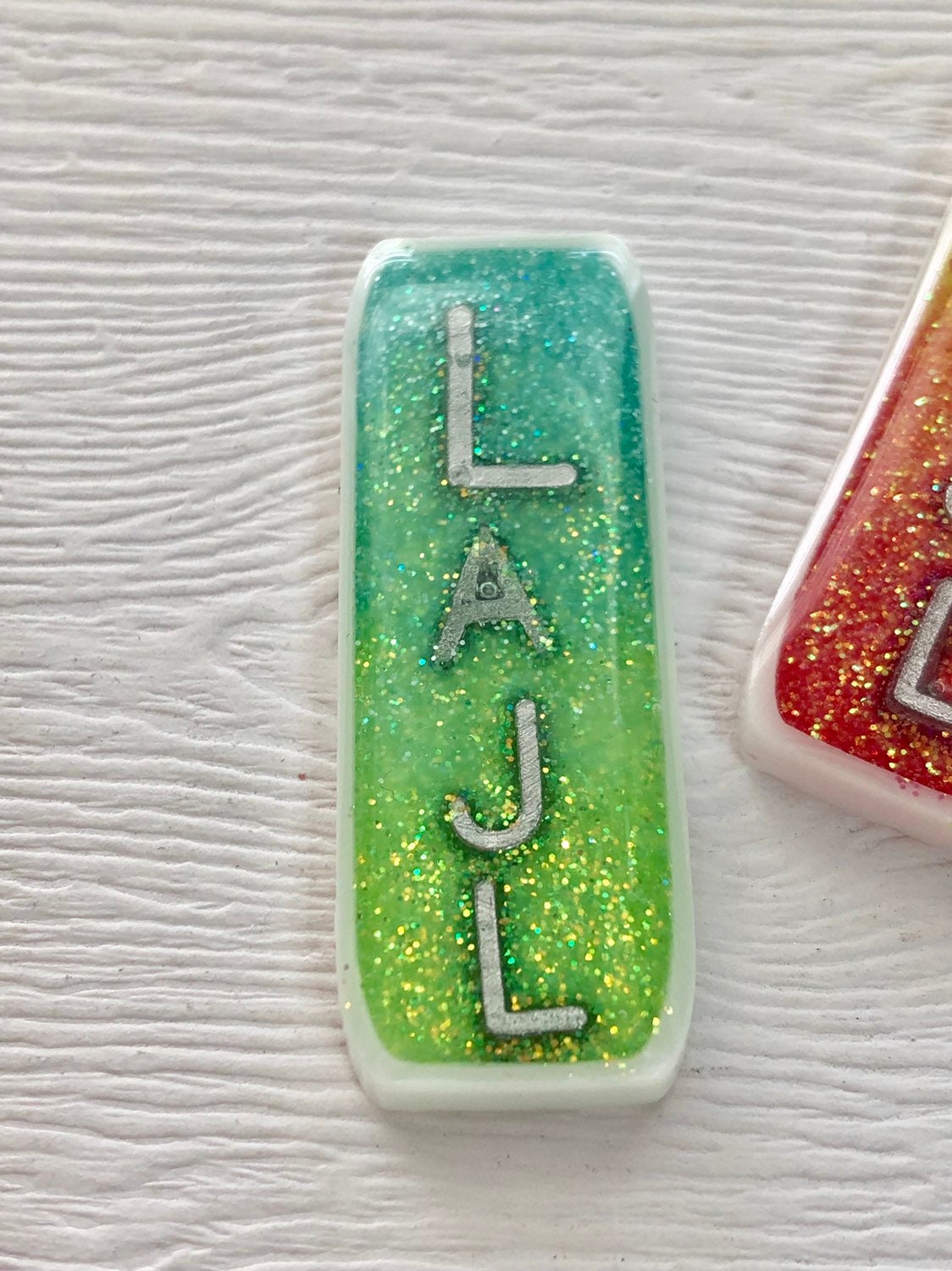 Xray Markers NICU 2 Initials Ombré Glitter