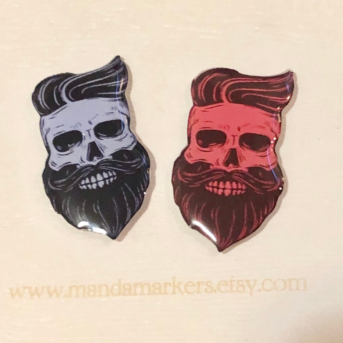 Xray Markers Bearded Skull Customized with Initials