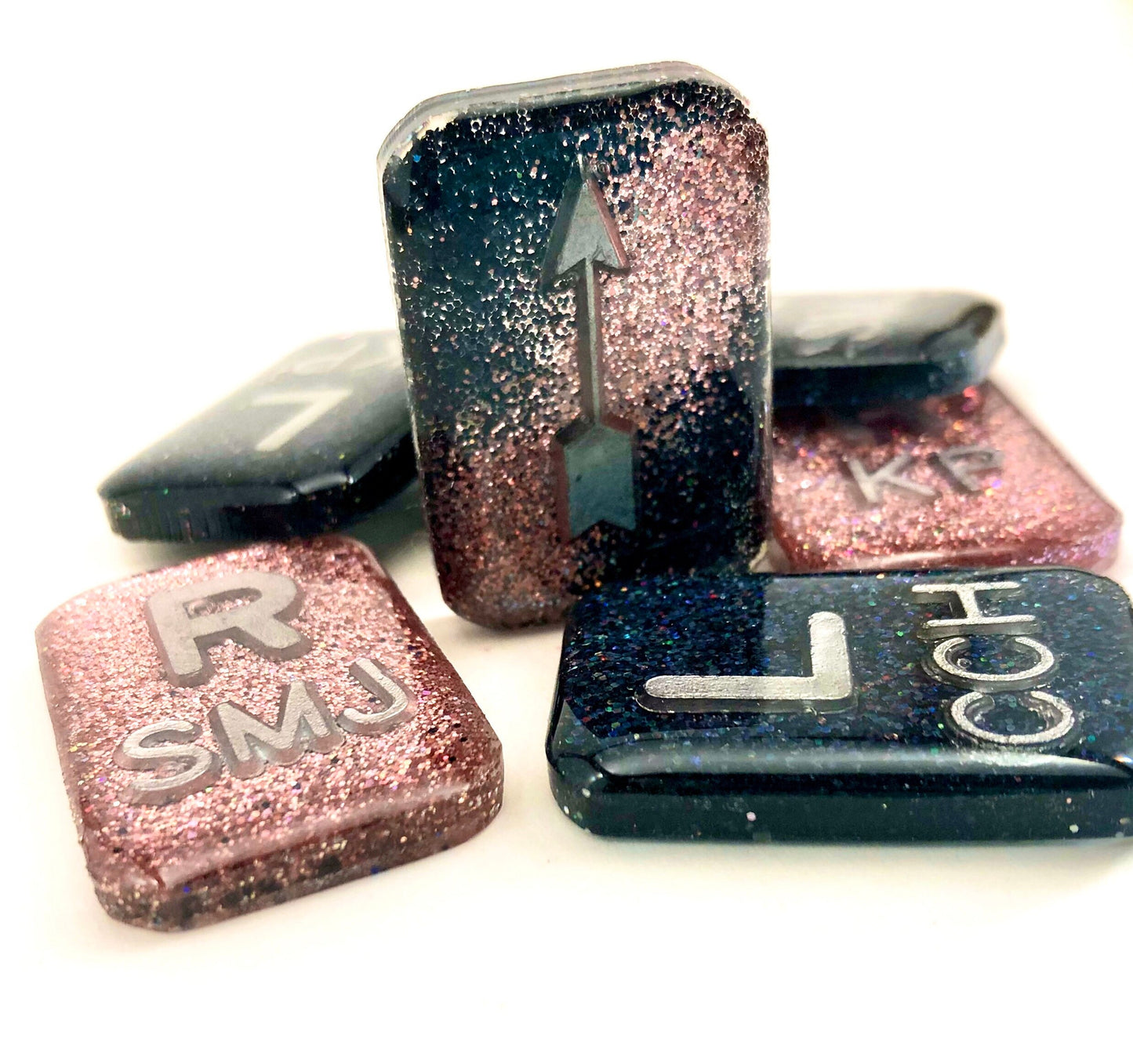 Xray Markers Rose Gold and Black optional Arrow and Initials