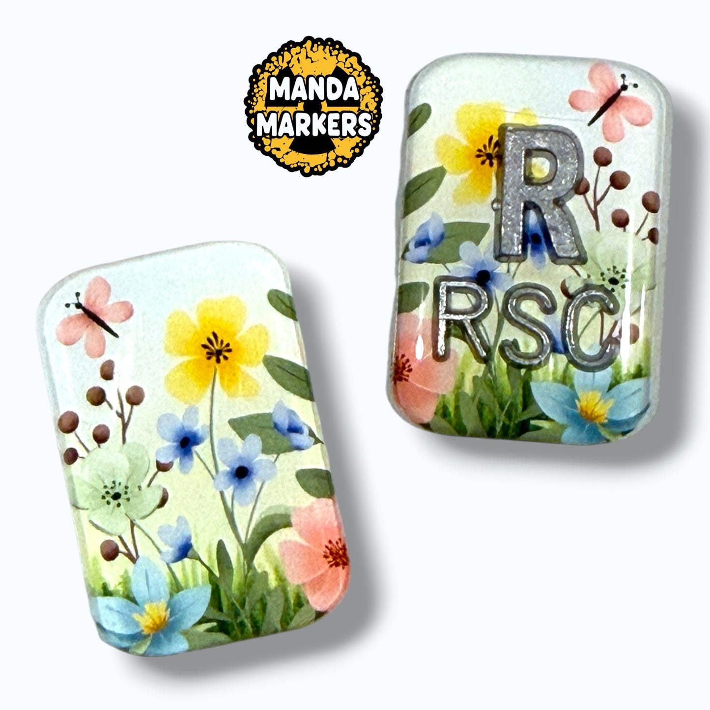 Wild Flower Xray Markers for with up to 3 Initials