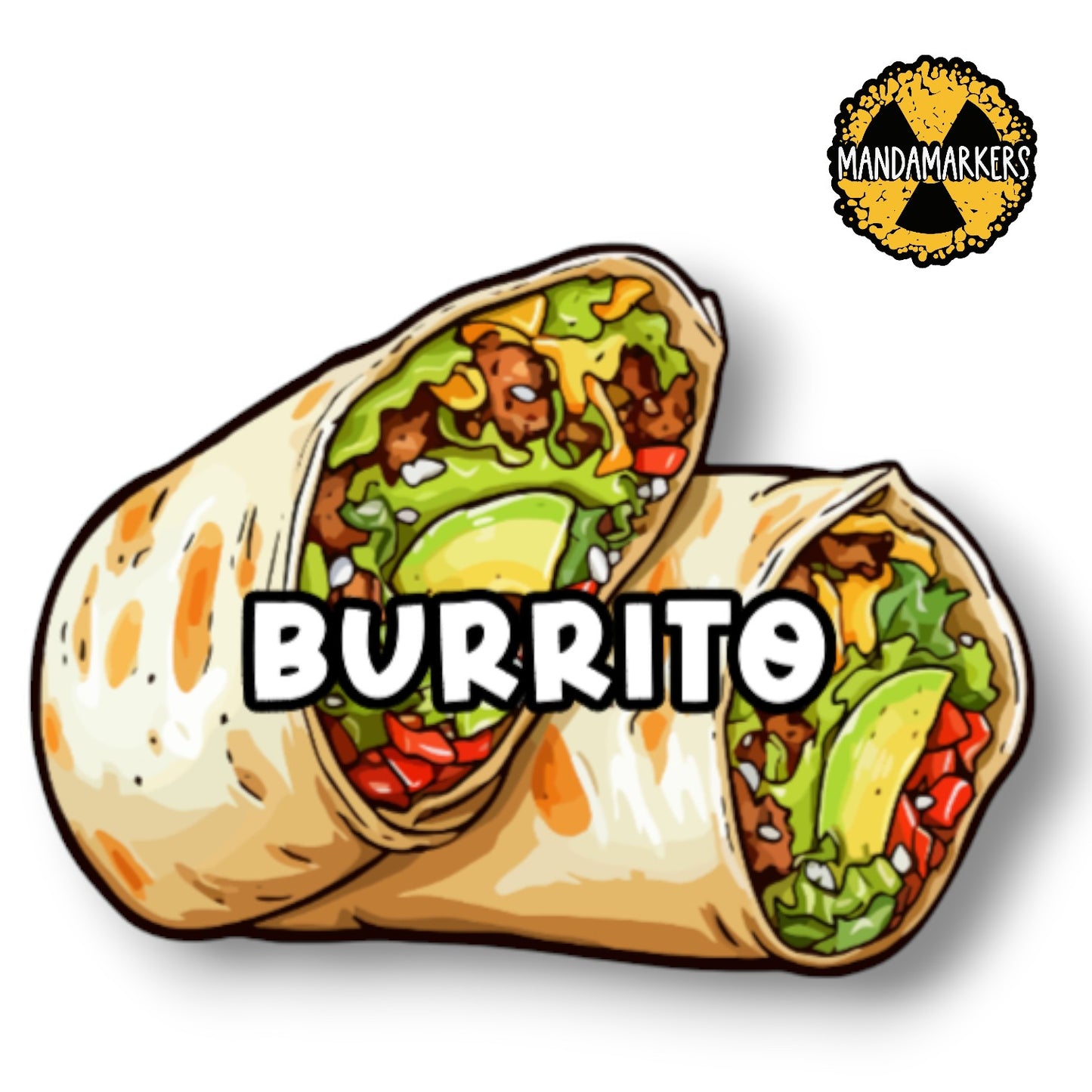 Mexican Food Xray Markers Customized with Initials on the Back