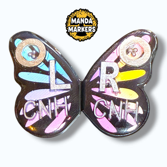Butterfly BB Markers with Initials Style 2