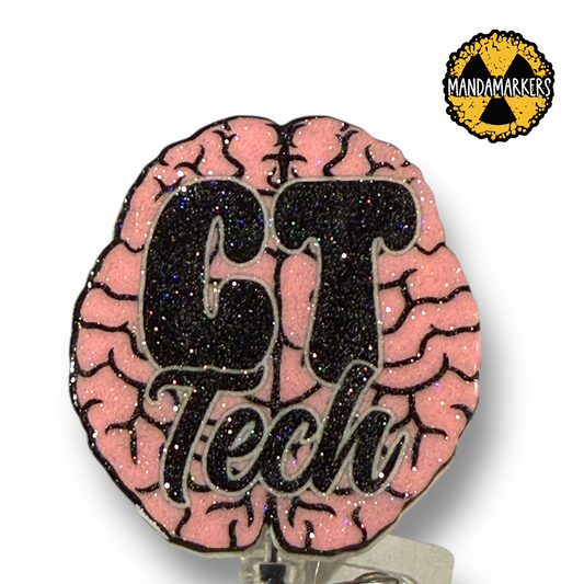 Badge Reel Sparkle CT Tech Brain