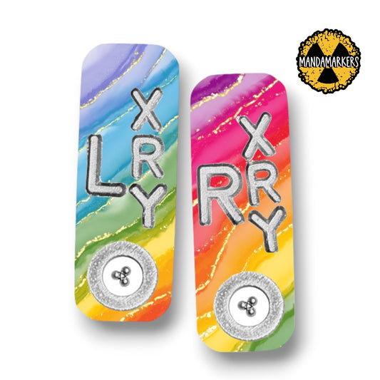 Geode Rainbow Sparkle Xray Markers with BB