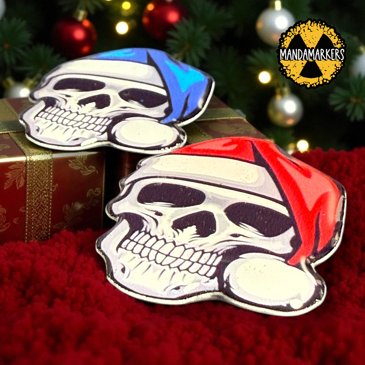 Xray Markers Santa Hat Skull