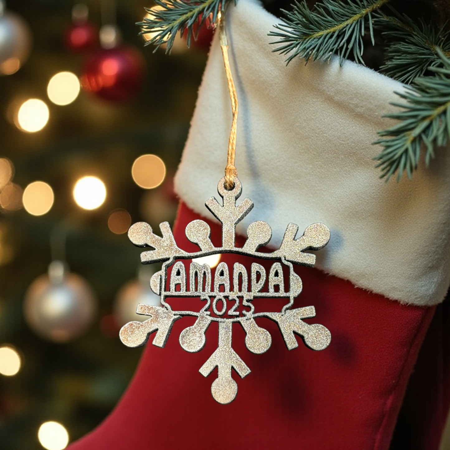 Custom Name Stocking Gift Tag