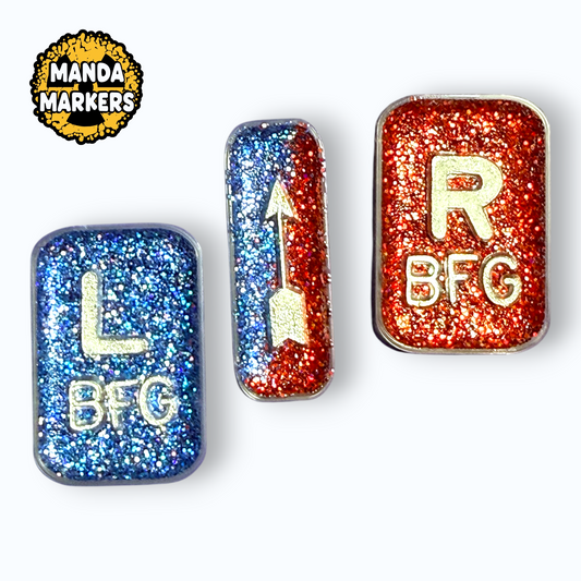 Xray Markers 3 Piece Red and Blue Beginners Set