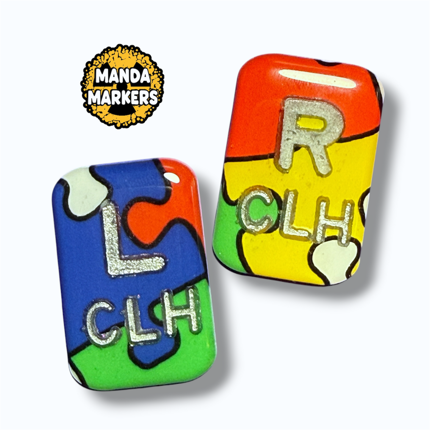 Xray Markers Autism Puzzle Customized with Initials
