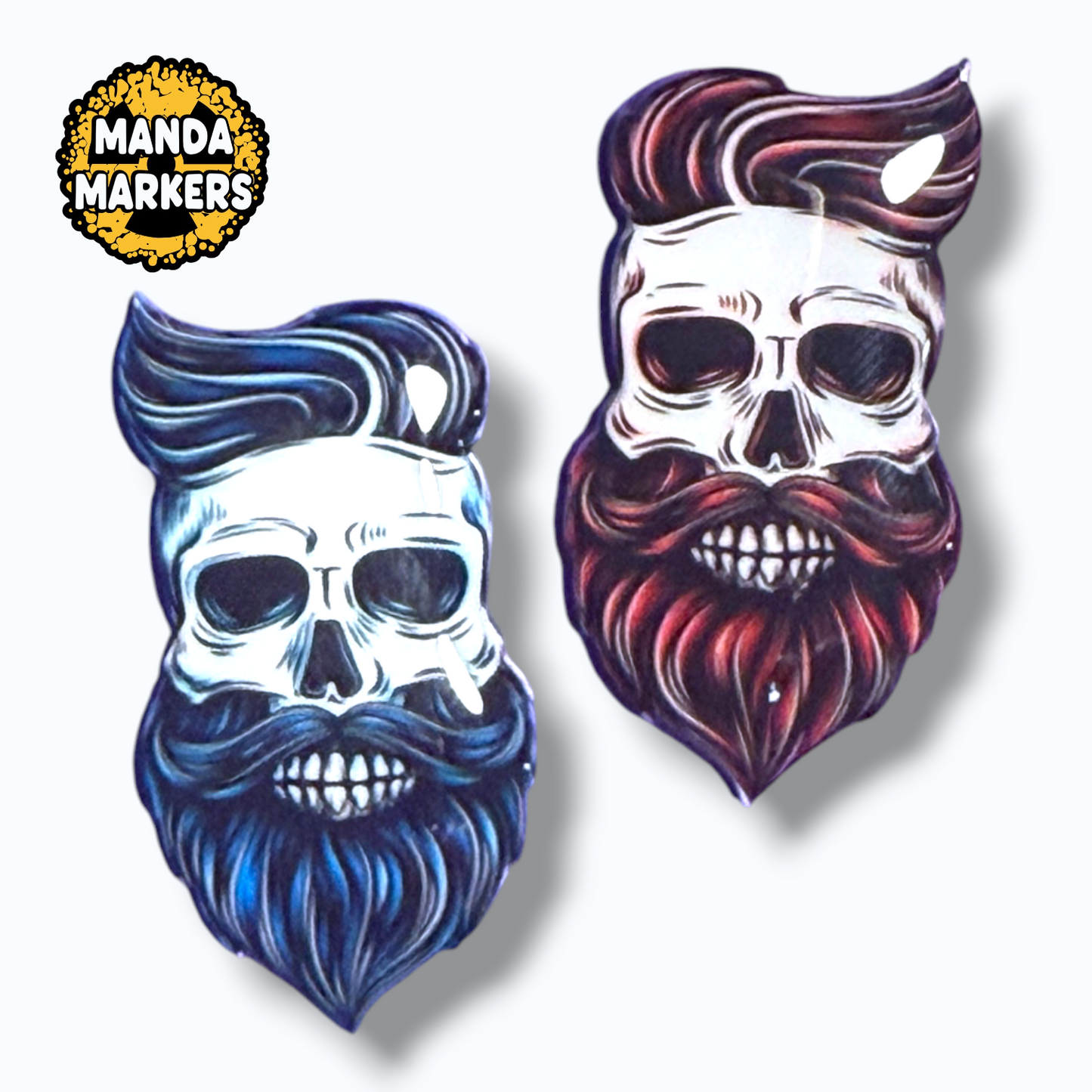Xray Markers Bearded Skull Customized with Initials