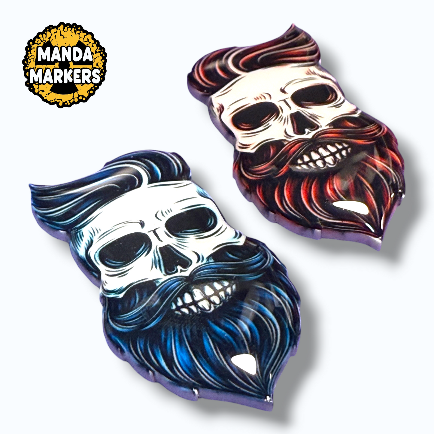 Xray Markers Bearded Skull Customized with Initials