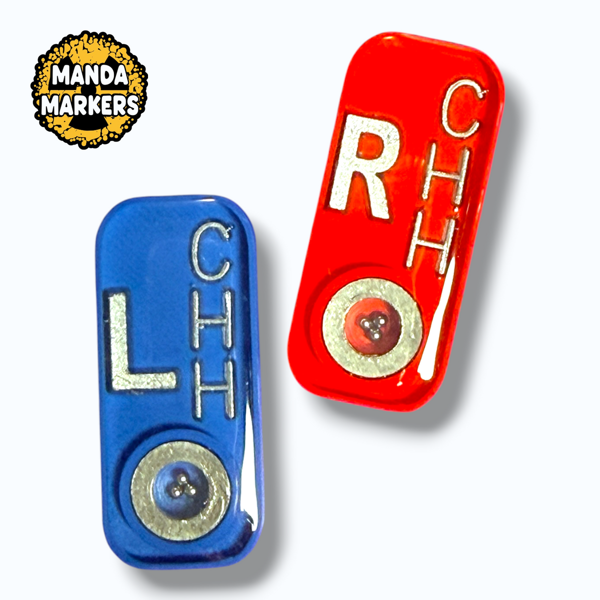 Solid Color Xray Markers with BB and 3 Initials