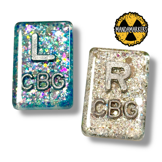 Frozen Glitter Xray Markers with Initials