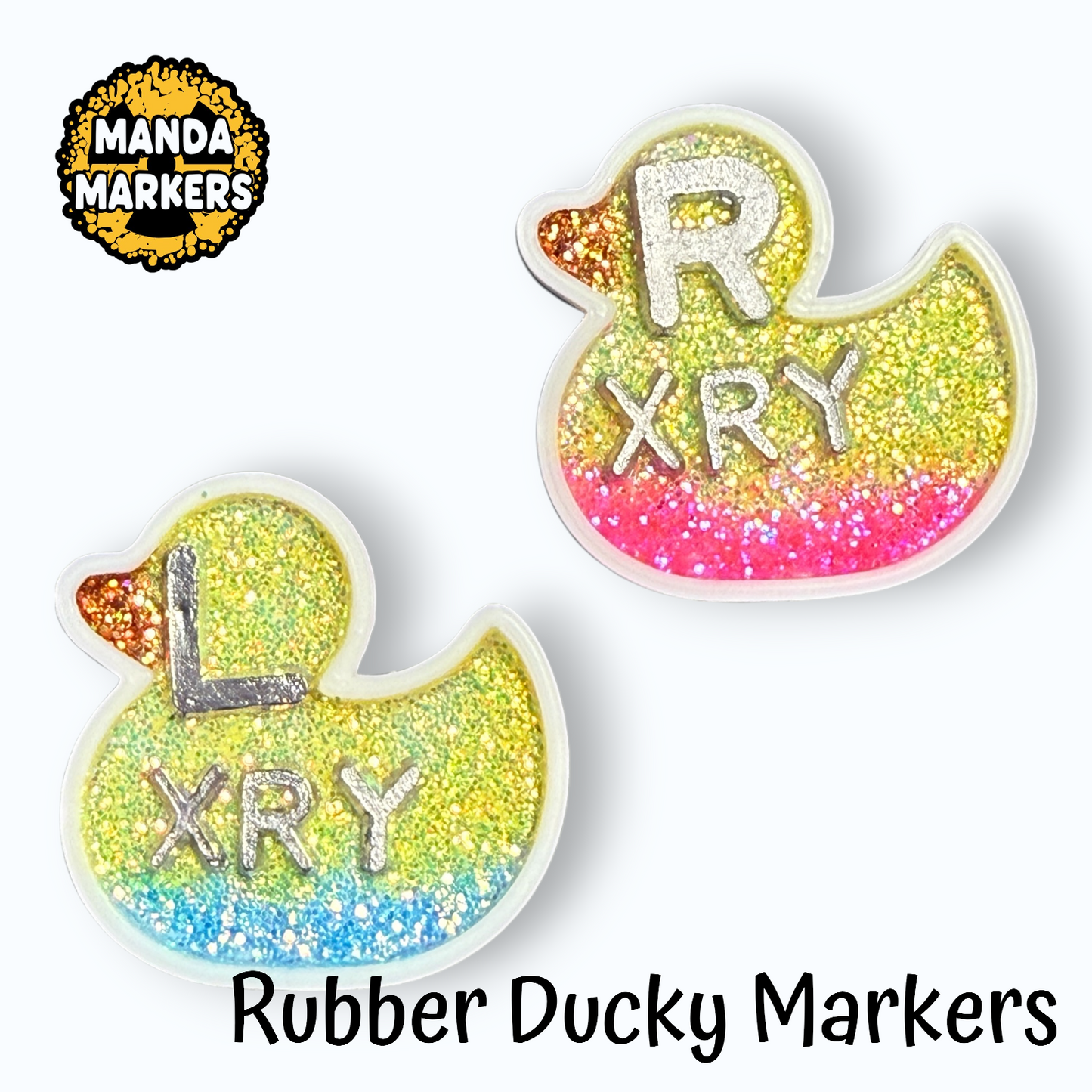 Rubber Ducky X-Ray Markers with 2-3 Initials