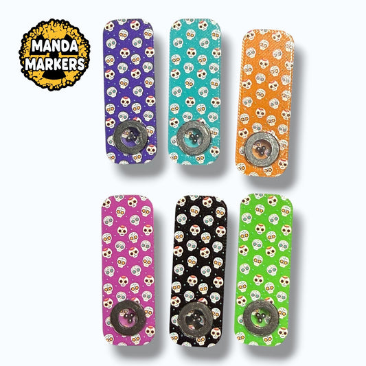 Sugar Skull BB Markers, Customized with Initials, 6 Color Choices