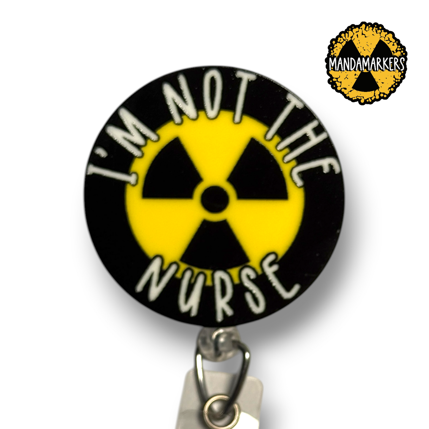 Badge Reel Melty Radiation Symbol RT (R)