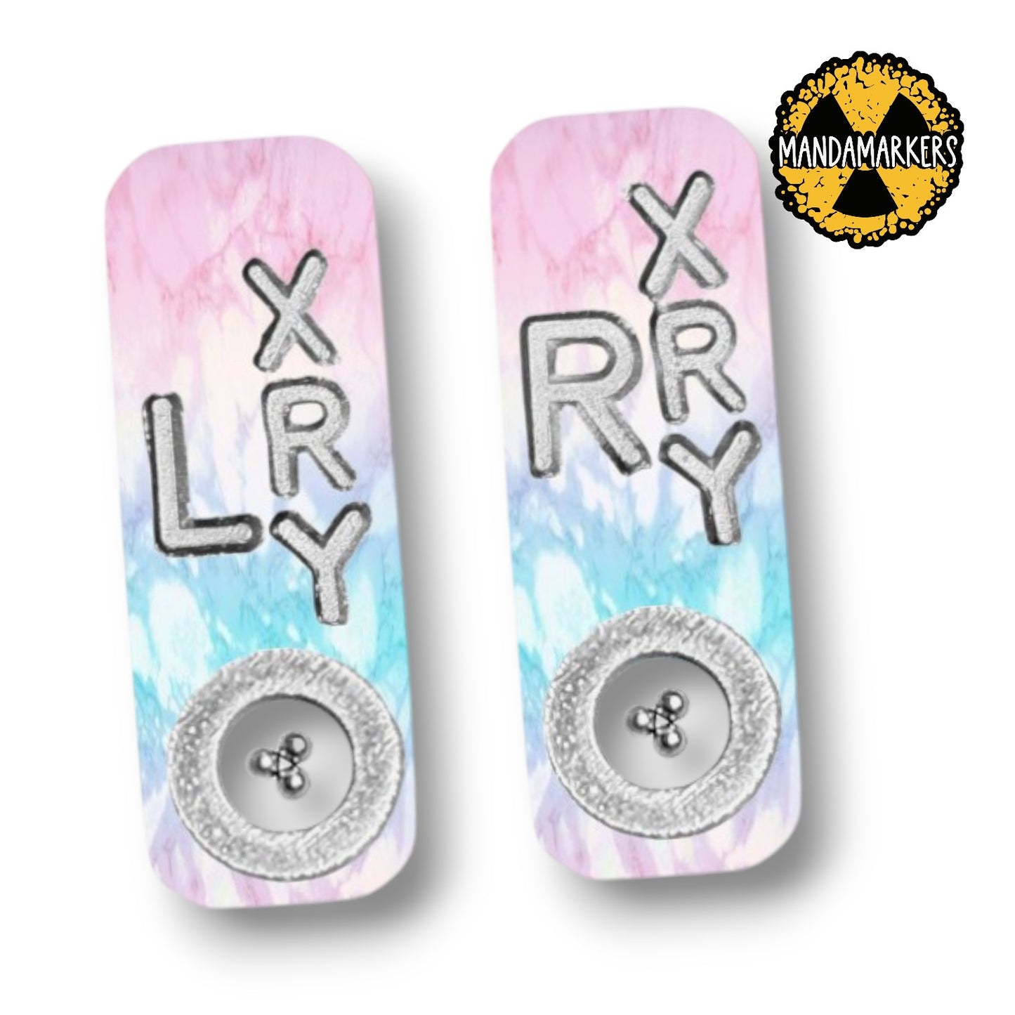 Marble Blue Pink Xray Markers with BB