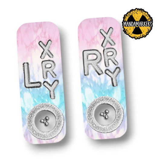 Marble Blue Pink Xray Markers with BB