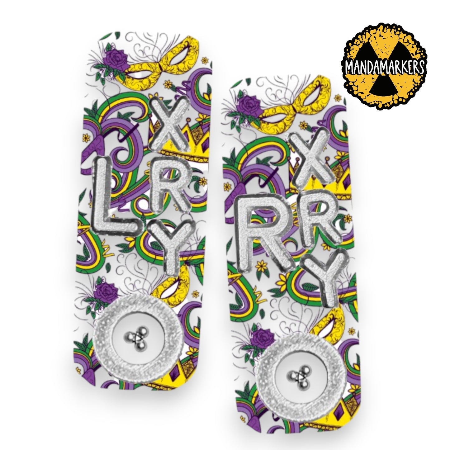Mardi Gras Xray Markers with BB