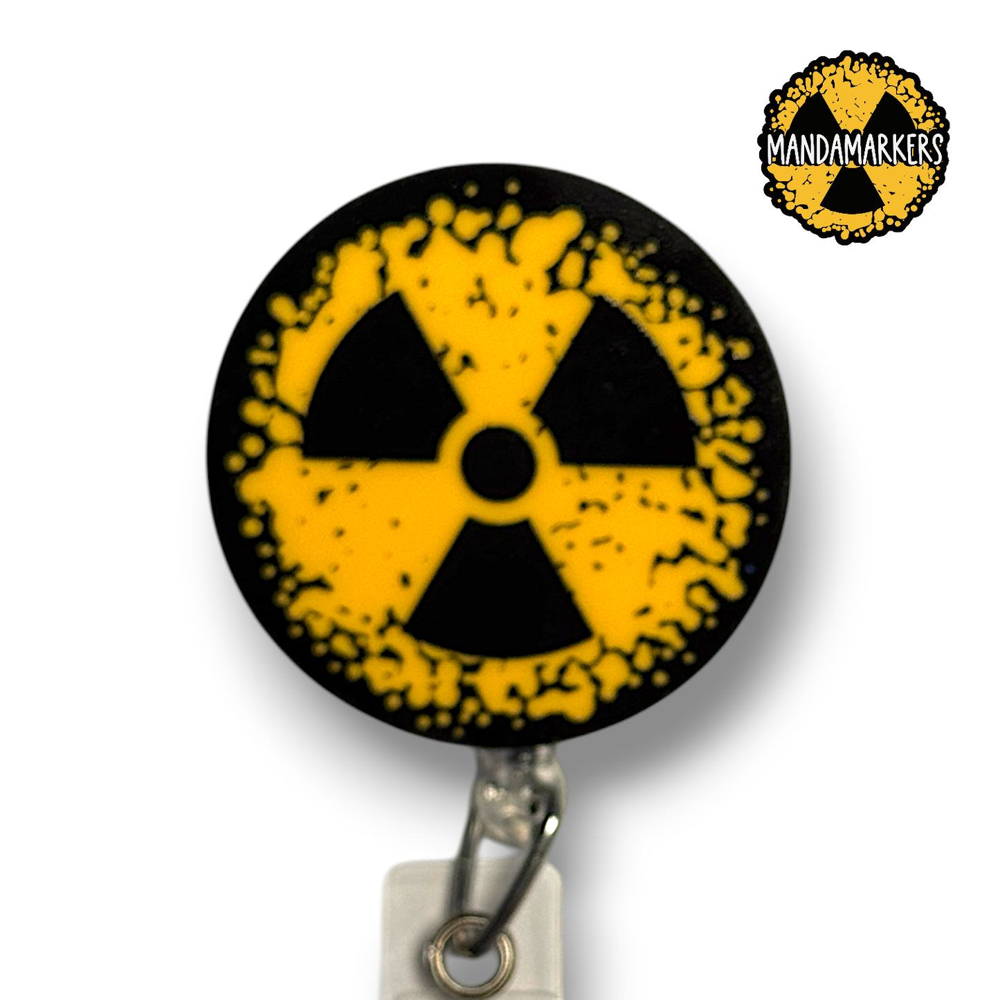 Badge Reel Melty Radiation Symbol RT (R)