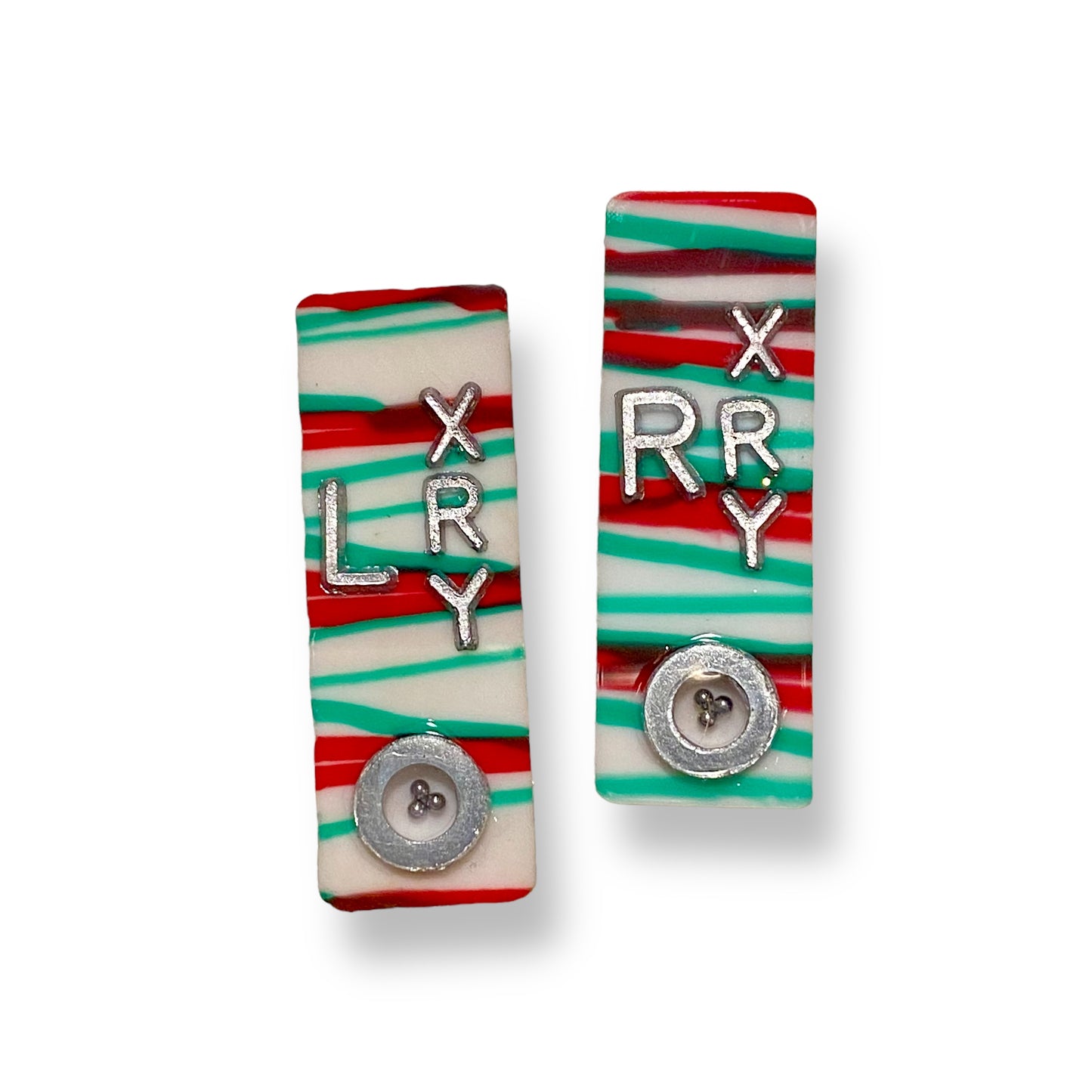 Christmas Candy BB Mitchell Xray Markers  Customized with Lead Initials