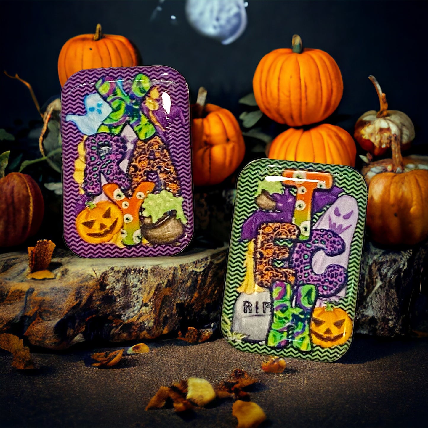 Halloween Xray Markers Customized with Initials