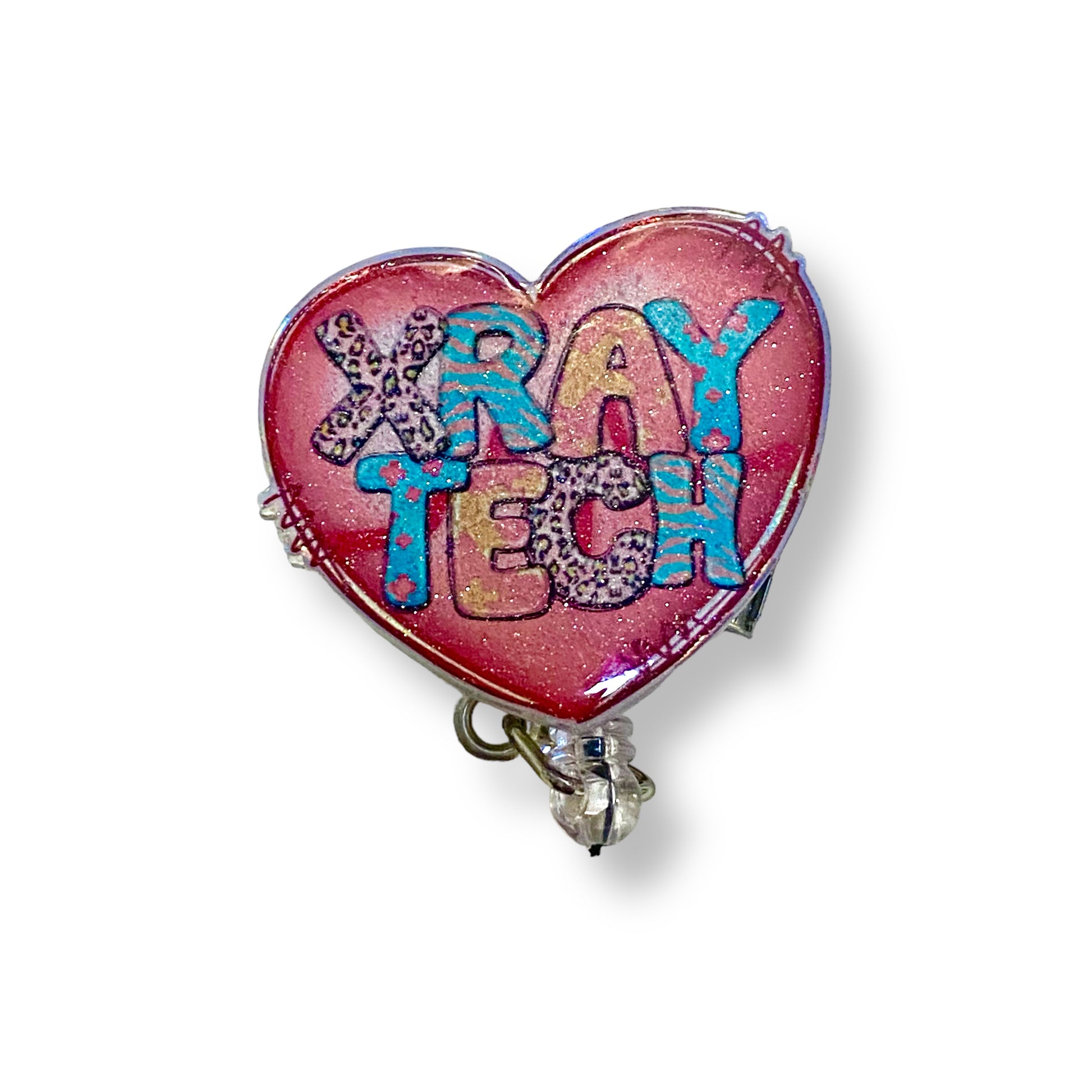 Heart Xray Tech Badge Reel Holographic Sparkle – MandaMarkers