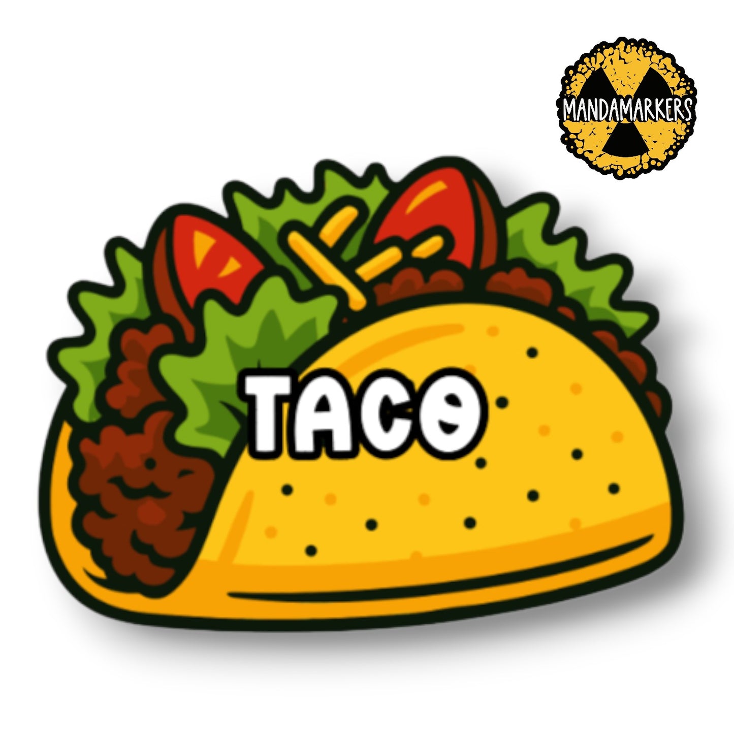 Mexican Food Xray Markers Customized with Initials on the Back