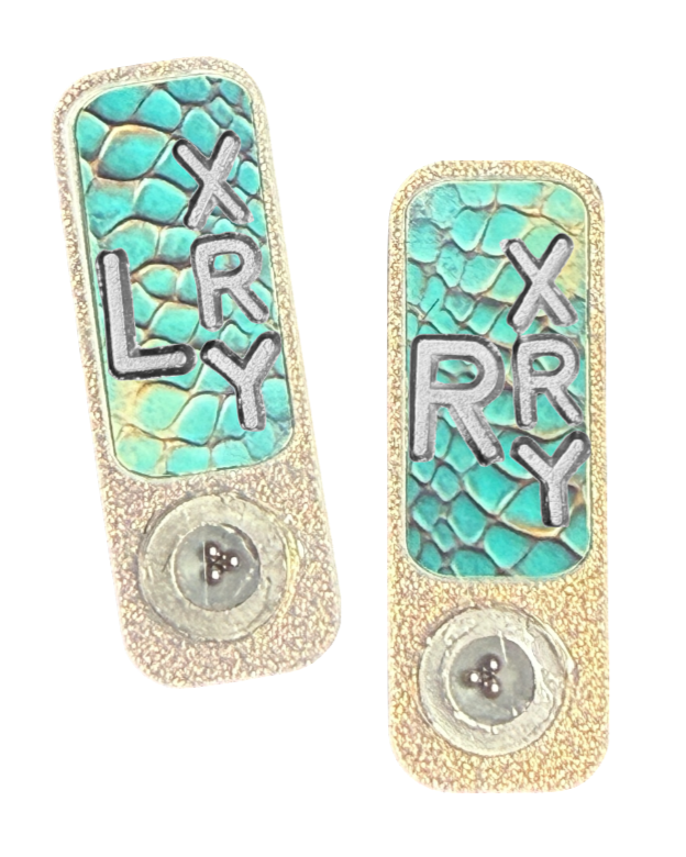 Xray Markers Teal Snakeskin with BB’s