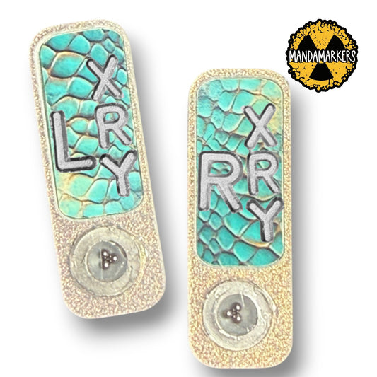 Xray Markers Teal Snakeskin with BB’s