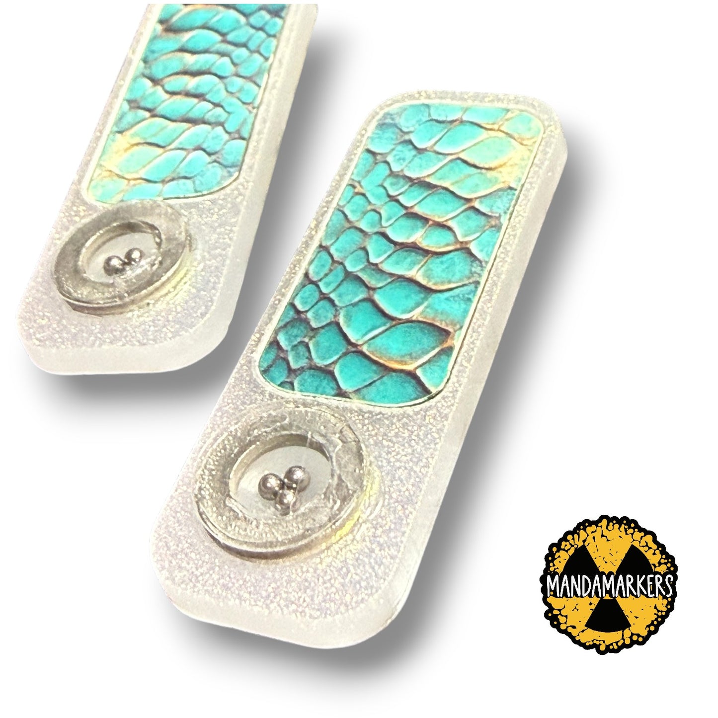 Xray Markers Teal Snakeskin with BB’s