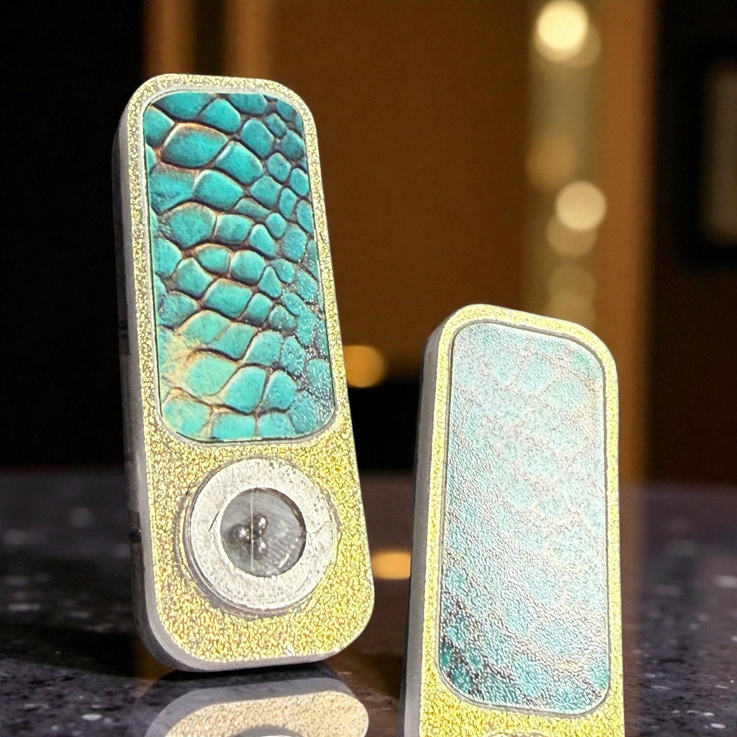 Xray Markers Teal Snakeskin with BB’s