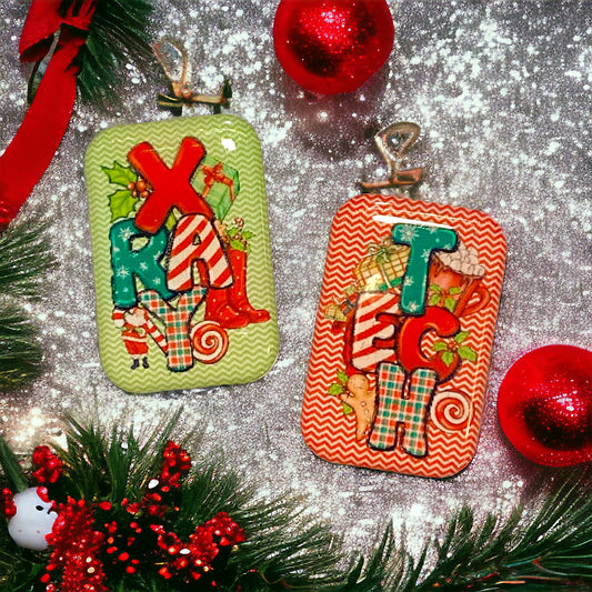Christmas Xray Markers Customized with Initials