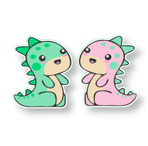 Xray Markers Dinosaurs with Sparkles