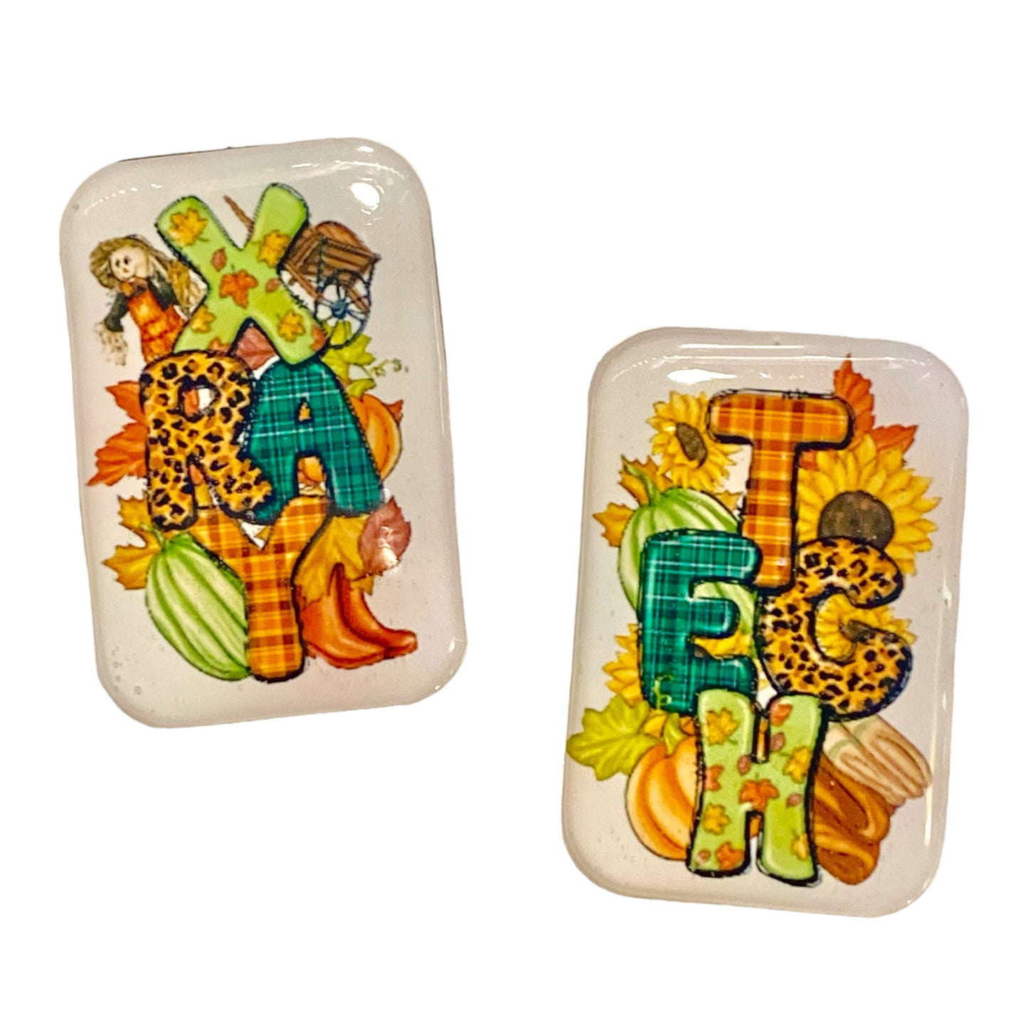 Fall Autumn Xray Markers Customized with Initials