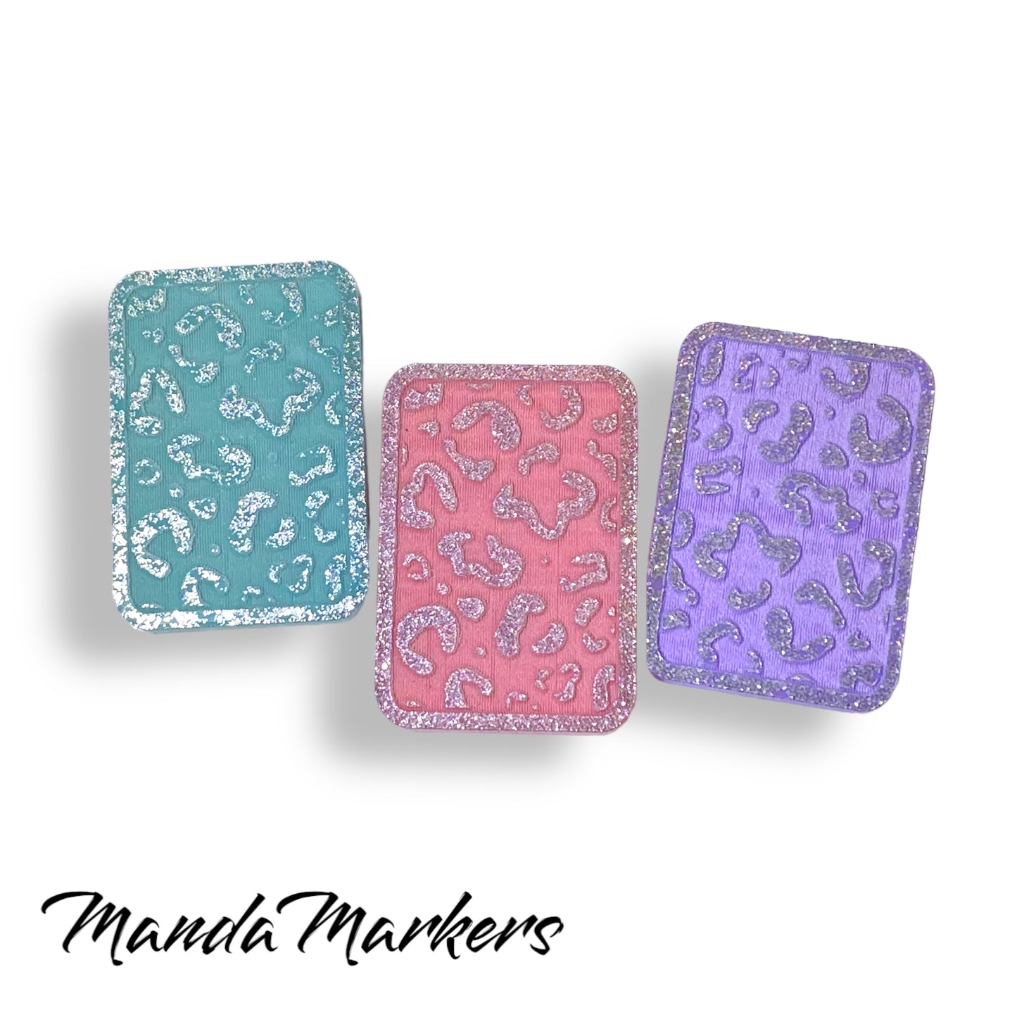 Pastel Leopard Xray Markers  with  Initials