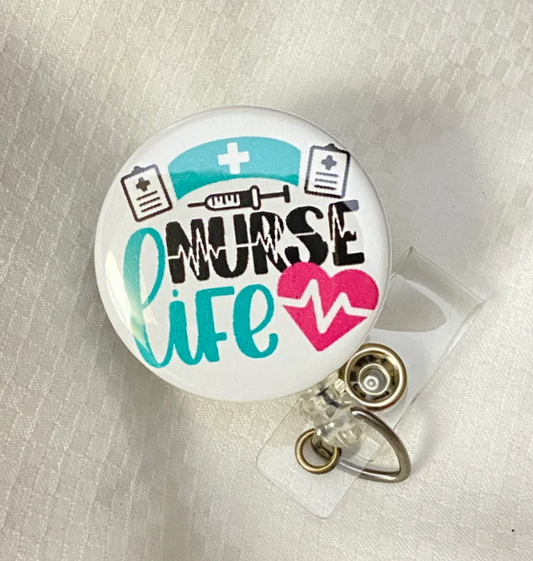 Badge Reel Nurse Life