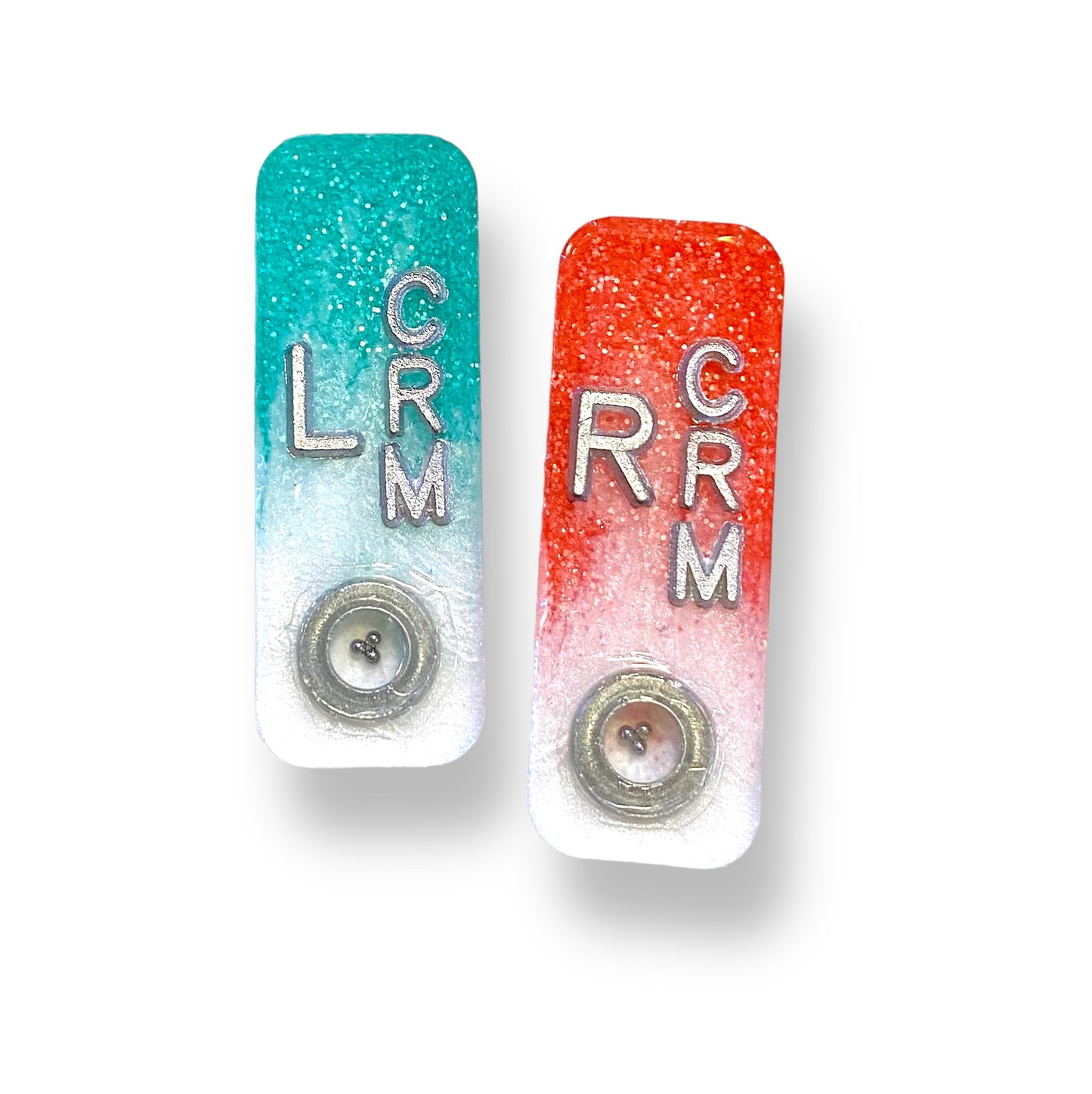 Strawberries and Mint Cream BB Mitchell Xray Markers  Customized with Lead Initials